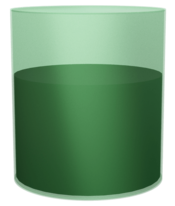 a cylinder shaped cistern with oil
