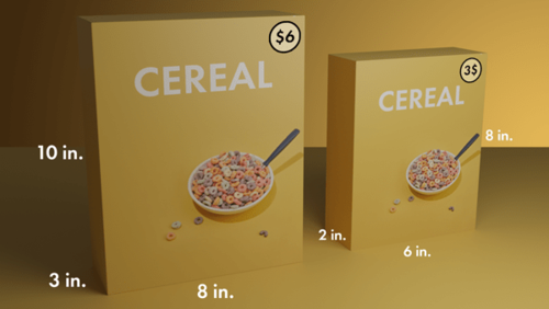 two boxes of cereal