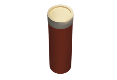 a cylinder with tennisballs